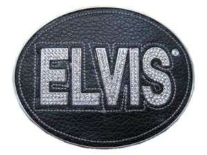 Official ELVIS PRESLEY Leather Belt Buckle rhinestones  