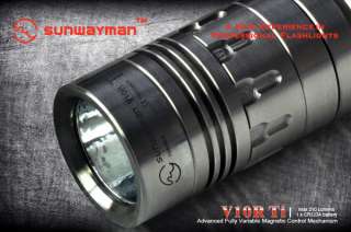 Sunwayman V10R Ti Titanium Magnetic Control Flashlight  