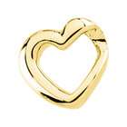 IceCarats 14K Yellow Gold Slide Heart Shaped Slide