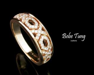 Bebes Wedding 18K750 Rose Gold Diamonds ring  