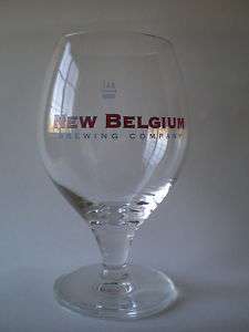New Belgium Brewing Company Tulip Stemmed Beer Glass  