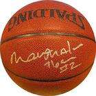 Sports Memorabilia Moses Malone Autographed Ball   Indoor Outdoor