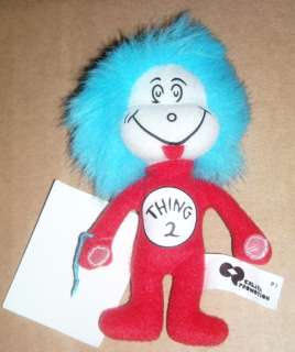 Dr. Seuss Thing 2 Stuffed Plush mini sample Rare  