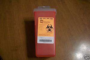 1Quart Sharps Container Biohazard Tattoo Needle Syringe  