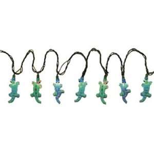 10 GECKO lizards blue green HOLIDAY Party LIGHTS  Kitchen 