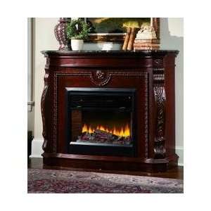  Fireplace Mantel with Marble Top in Carillion   Magnolia 