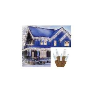  LED M5 ICICLE CHRISTMAS LIGHTS   BROWN WIRE Patio, Lawn & Garden