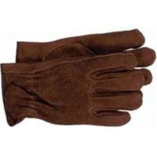   SPRING Boss Split Leather Glove Brown Large Pk 12 