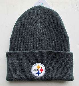 Pittsburgh Steelers Charcoal Grey Knit Beanie Cap Hat  