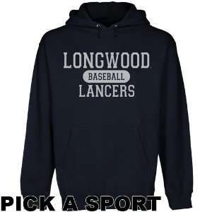   Longwood Lancers Custom Sport Pullover Hoodie   Navy Blue Sports