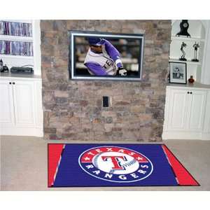  BSS   Texas Rangers MLB Floor Rug (4x6) 