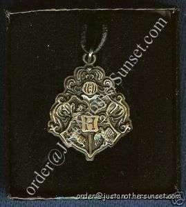 Harry Potter Necklace Pendant Hogwarts Crest Castle  
