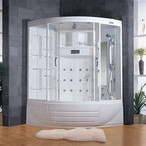 Whirlpool Steam Shower With Ceiling Light Ventilation Fan Aromatherapy 