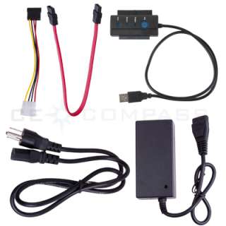 USB 2.0 to IDE SATA S ATA 2.5 3.5 HD HDD Adapter Cable  