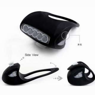 Super 7 LED Bike Bicycle Silicone Frog Head Front Lamp Warning Rear 