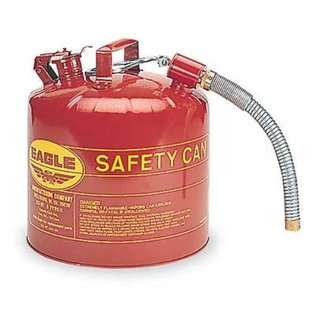 Eagle U2 51 S Type II Gas Safety Can 5 Gallon Metal Red With Flex 