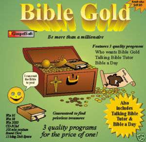 Bible Gold™ CD ROM Software Millionaire Type Game NEW  