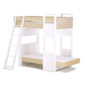  Argington Uffizi Bunk Beds in White Supports and Birch 