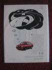 1991 Print Ad Volkswagen VW JETTA Automobile Car ~ FAHRVERGNUGEN