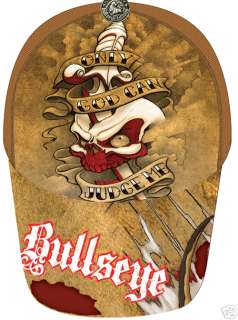 Bullseye Only God Can Judge Me Tattoo Trucker Cap/Hat  