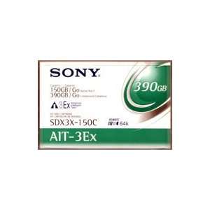  Sony AIT 3Ex SDX3X 150C   Data Cartridge, Tape Media, 8mm 
