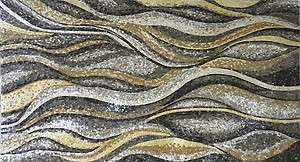 Wave Marble Mosaic Tile Stones Art Floor Inlay  