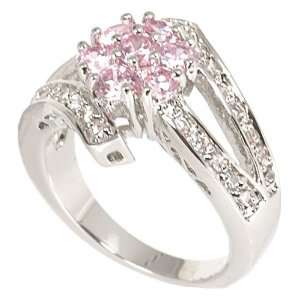  Pink CZ Crocus Flower Jewelry