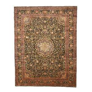    9x12 Hand Knotted KASHAN Persian Rug   97x126