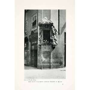  1912 Print Street Shrine Rome Madonnelle Virgin Mary 
