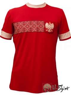   EURO 2012 t shirt  POLAND  with Ukrainian Embroidery,Trendy Souvenir