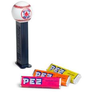 PEZ MLB Boston Red Sox, 0.87 Ounce Candy Dispensers (Pack of 12 