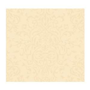   CG5649 Willow Woods Linear Damask Wallpaper, Light Gold Metallic/Gold