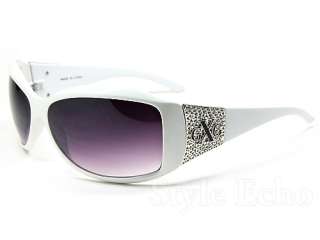   Trendy Oversized Shield GXG Womens Wrap Designer Sunglasses  