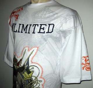 NEW 3XB ECKO MENS T SHIRT White Embroidered Tee 3X 3XL  