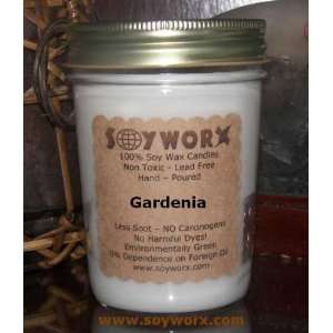   Soy Jar Candle with Lid Gardenia Fragrance By Soyworx