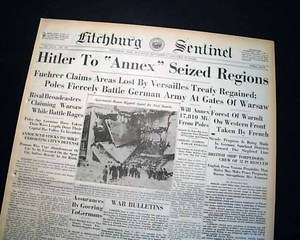 WORLD WAR II Begins INVASION on Poland Adolph Hitler Wars 1939 WWII 