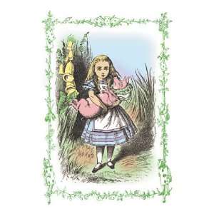  Alice in Wonderland Alice and the Pig Baby 28x42 Giclee 