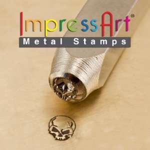  ImpressArt  6mm, Angry Skull Design Stamp