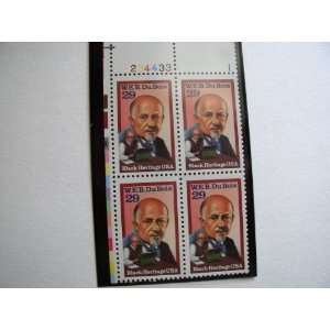  US 1992 Postal Stamps, W. E. B. DuBois, S# 2617, PB of 4 