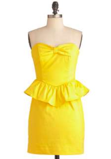 Yellow Solid Dress  Modcloth