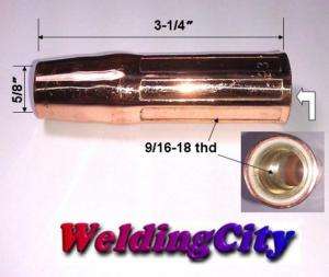 Nozzles 23 62 5/8 for Tweco Lincoln MIG Welding Guns  