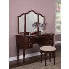 tri fold mirror and vanity stool white finish assembly required
