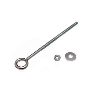 EYE BOLT WITH NUTS AND WASHERS M6 6MM X 150MM BZP WEATHERPROOF ( pack 