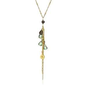   Satya Jewelry Elevated Beauty Smokey 24k Yellow Gold Plated Necklace