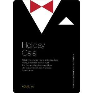  Formal Holiday Invitation Featuring Tuxedo Theme Health 