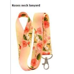  Rose Lanyard Key Chain Holder 