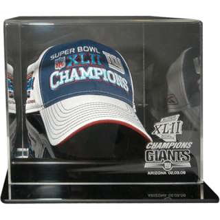 Caseworks New York Giants Super Bowl XLII Champions Hat Display Case 