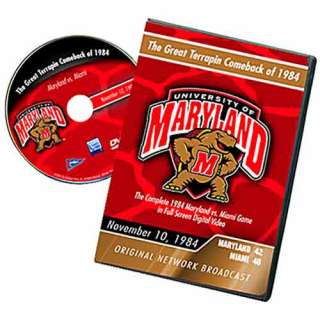 Maryland Terrapins 1984 Great Comeback v Miami Hurricanes Football DVD 