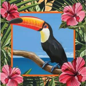  Polynesian Parrot Party Lunch Napkins 18 Per Pack Toys 