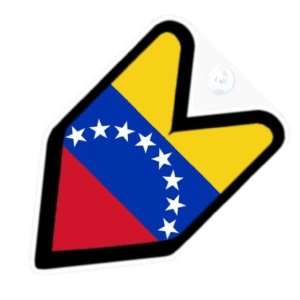  JDM Venezuela Venezuelan Flag Car Decal Badge Automotive